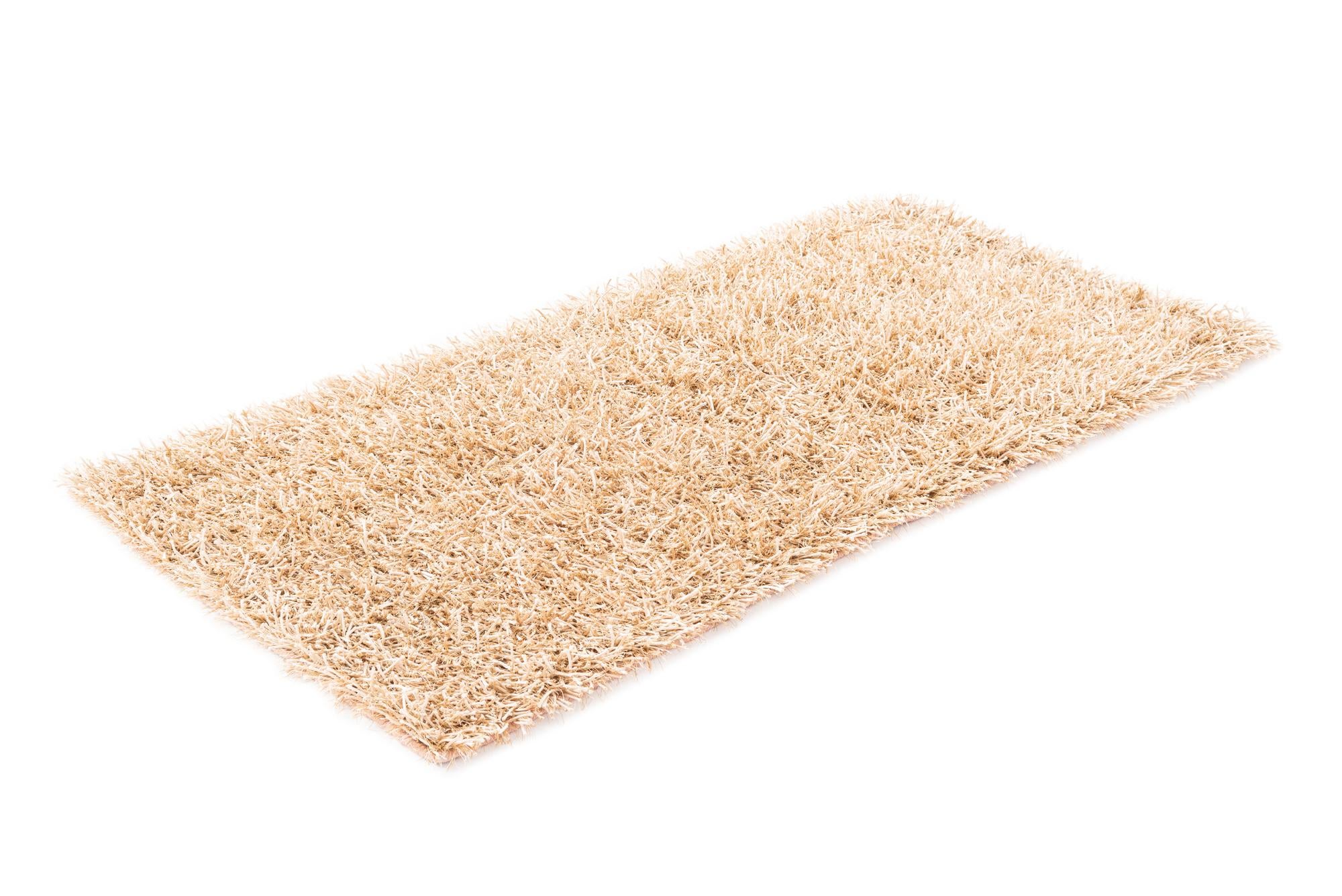 2' 5 x 4' 7 Hand Knotted Solid Shag Runner Rug
