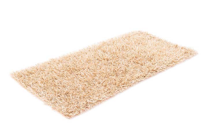 2' 5 x 4' 7 Hand Knotted Solid Shag Runner Rug