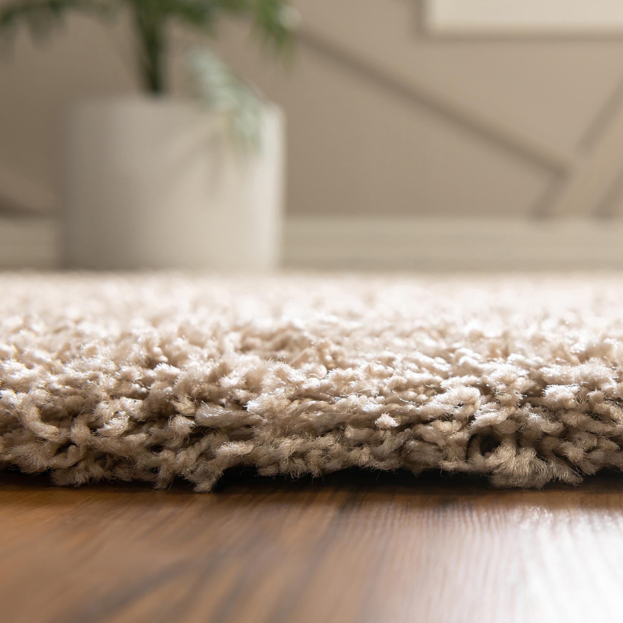 2' x 5' Solid Shag Runner Rug
