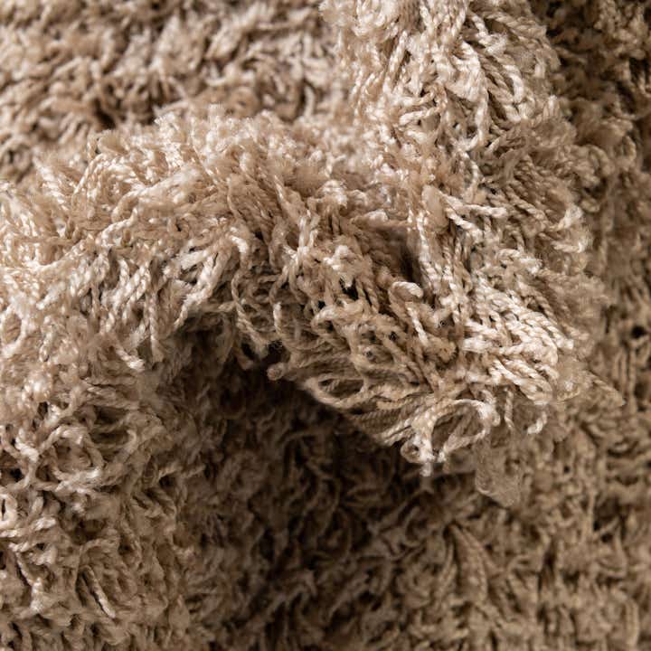2' x 5' Solid Shag Runner Rug