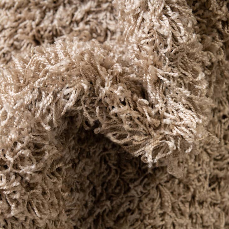 Detail image of 2' x 5' Solid Shag Runner Rug