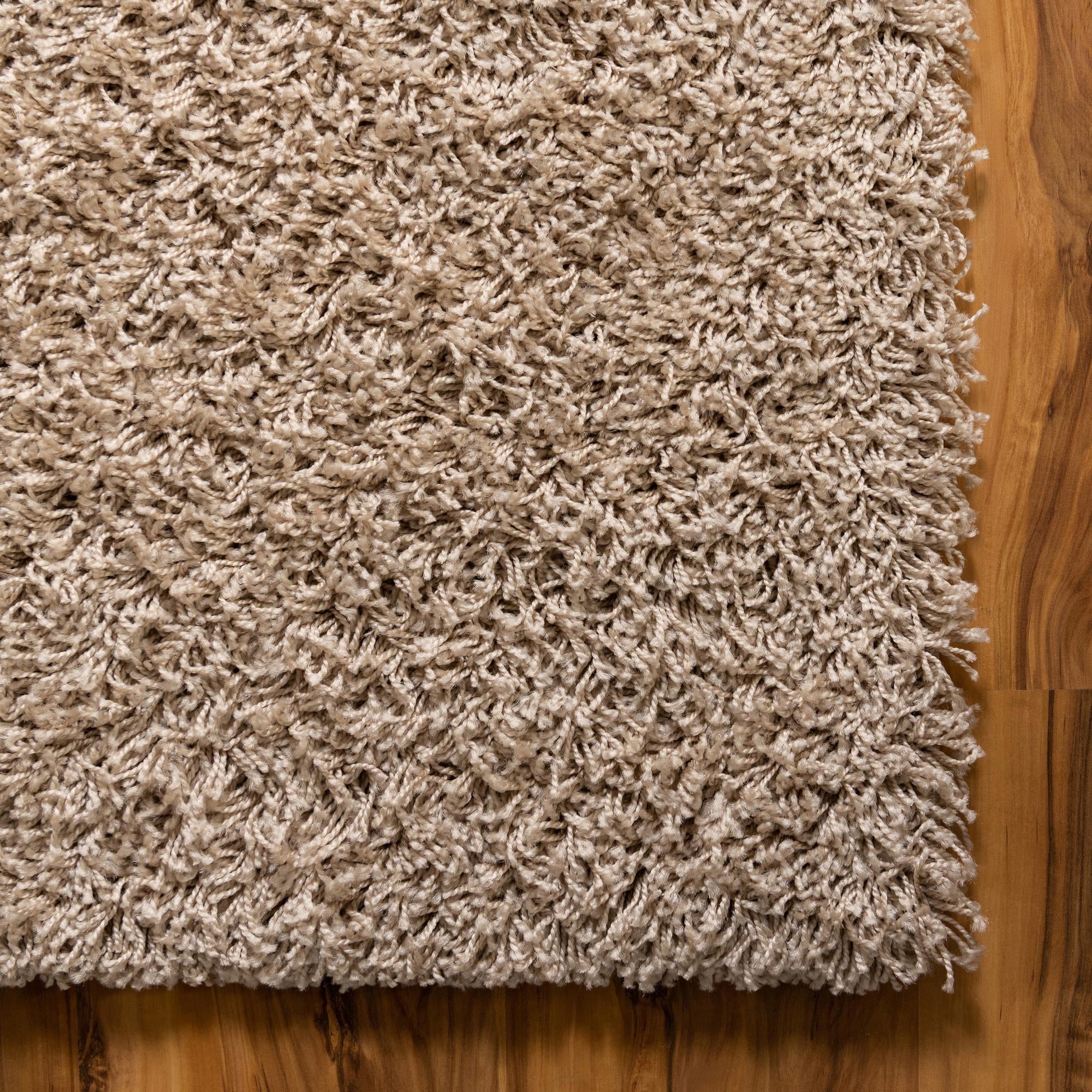 2' x 5' Solid Shag Runner Rug
