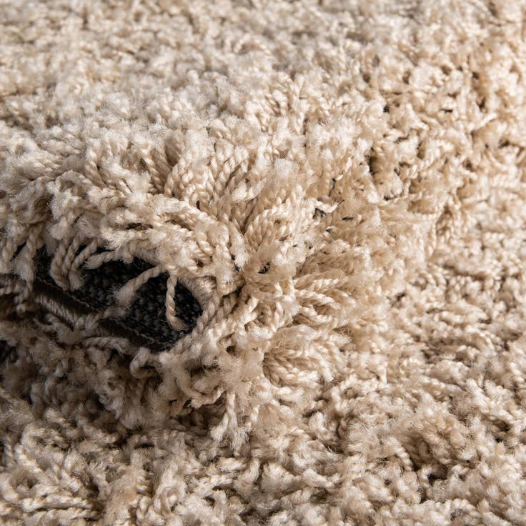 Detail image of 2' x 5' Solid Shag Runner Rug