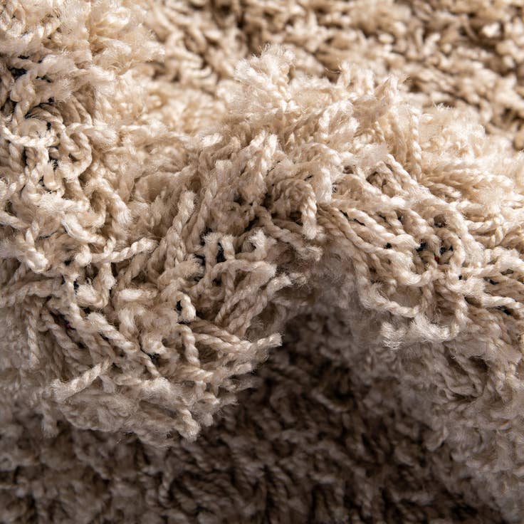 Detail image of 2' x 5' Solid Shag Runner Rug