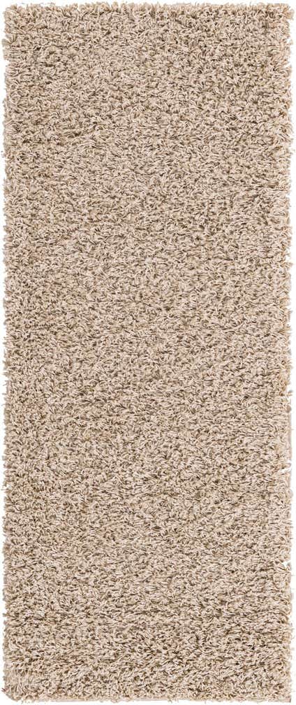 2' x 5' Solid Shag Runner Rug