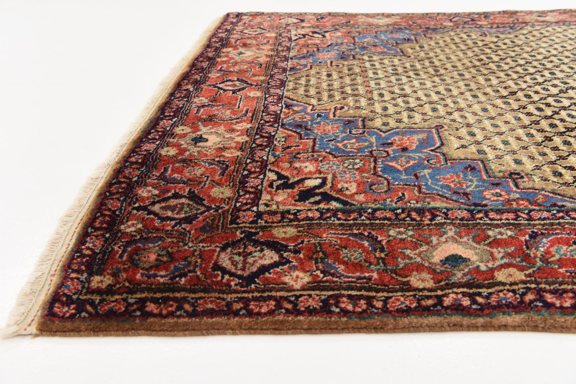 5' x 10' 4 Hand Knotted Songhor Persian Wool Runner Rug