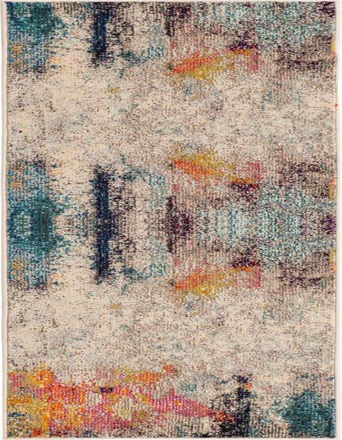 Detail image of 2' x 8' Washable Spectrum Runner Rug