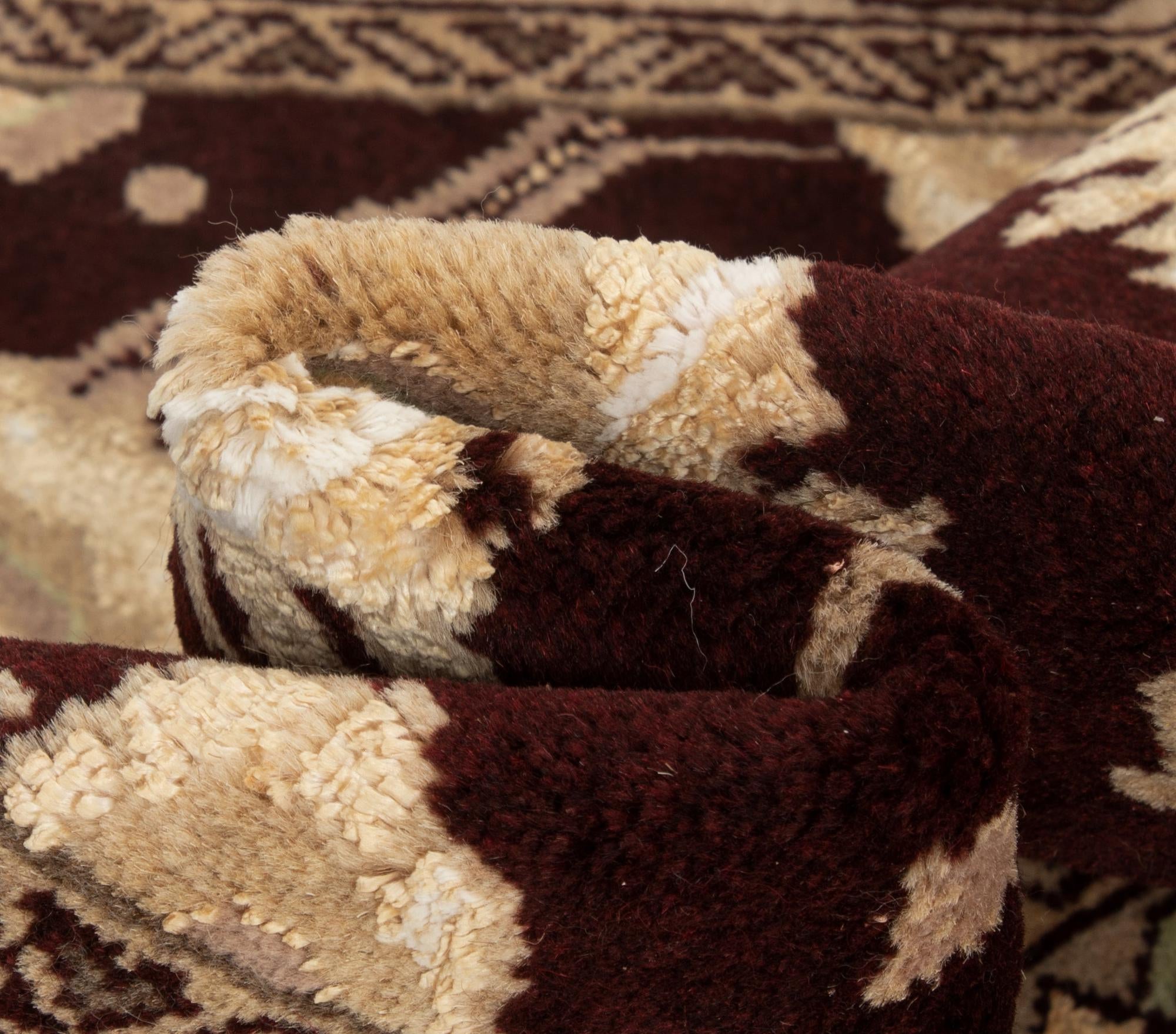 2' 9 x 8' 2 Hand Knotted Tabriz Persian Wool Runner Rug