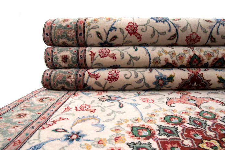 Detail image of 2' 7 x 19' 4 Hand Knotted Tabriz Persian Runner Rug