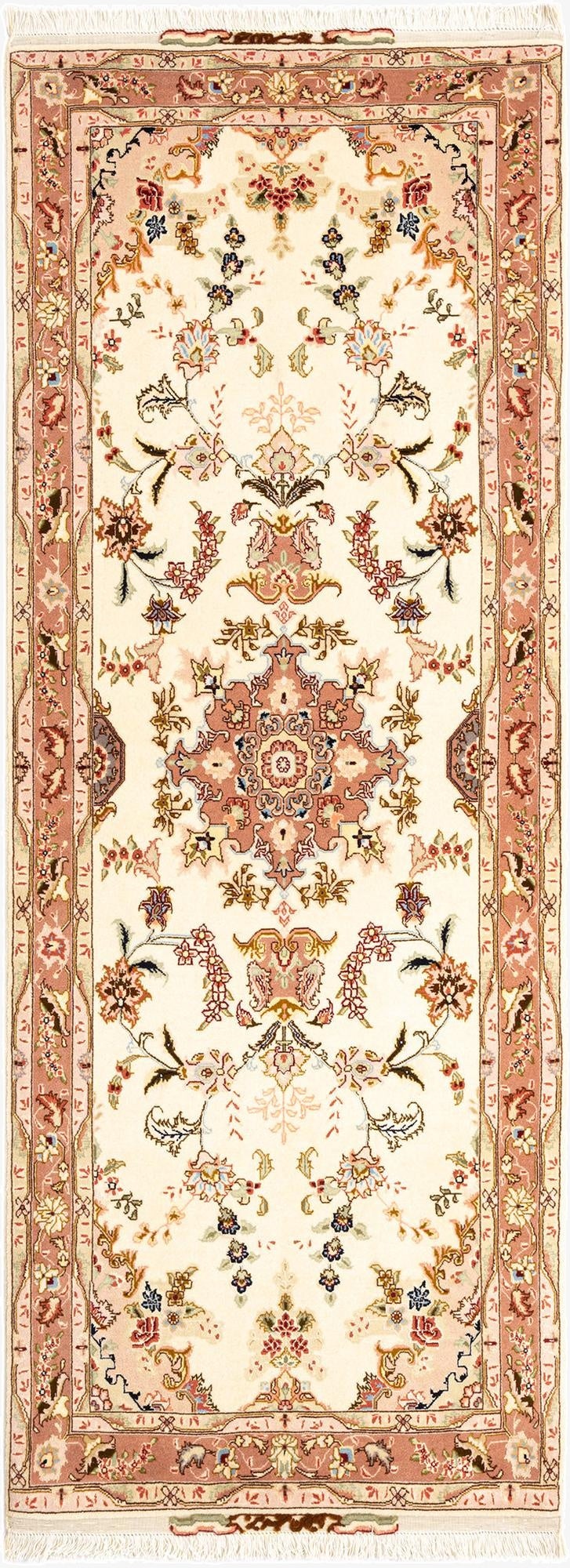 2' 7 x 7' 2 Tabriz Runner Rug