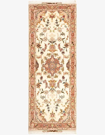 2' 7 x 7' 2 Tabriz Runner Rug