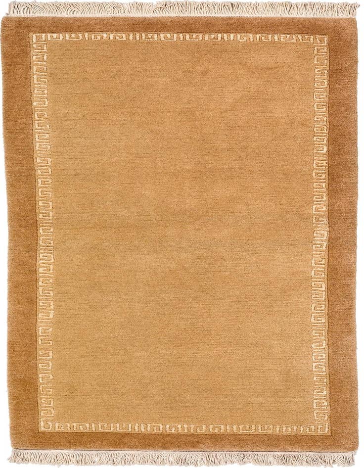 Detail image of 2' 4 x 4' 9 Hand Knotted Tibet Runner Rug