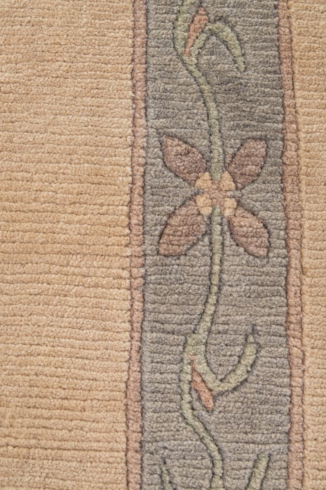 2' 7 x 11' 3 Hand Knotted Tibet Wool Runner Rug