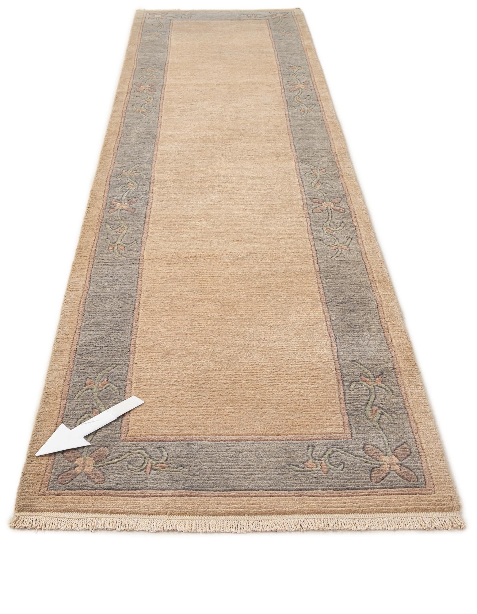 2' 7 x 11' 3 Hand Knotted Tibet Wool Runner Rug