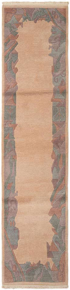 Detail image of 2' 7 x 10' 10 Hand Knotted Tibet Wool Runner Rug