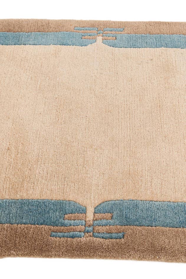 Detail image of 2' 5 x 4' 8 Hand Knotted Tibet Wool Runner Rug