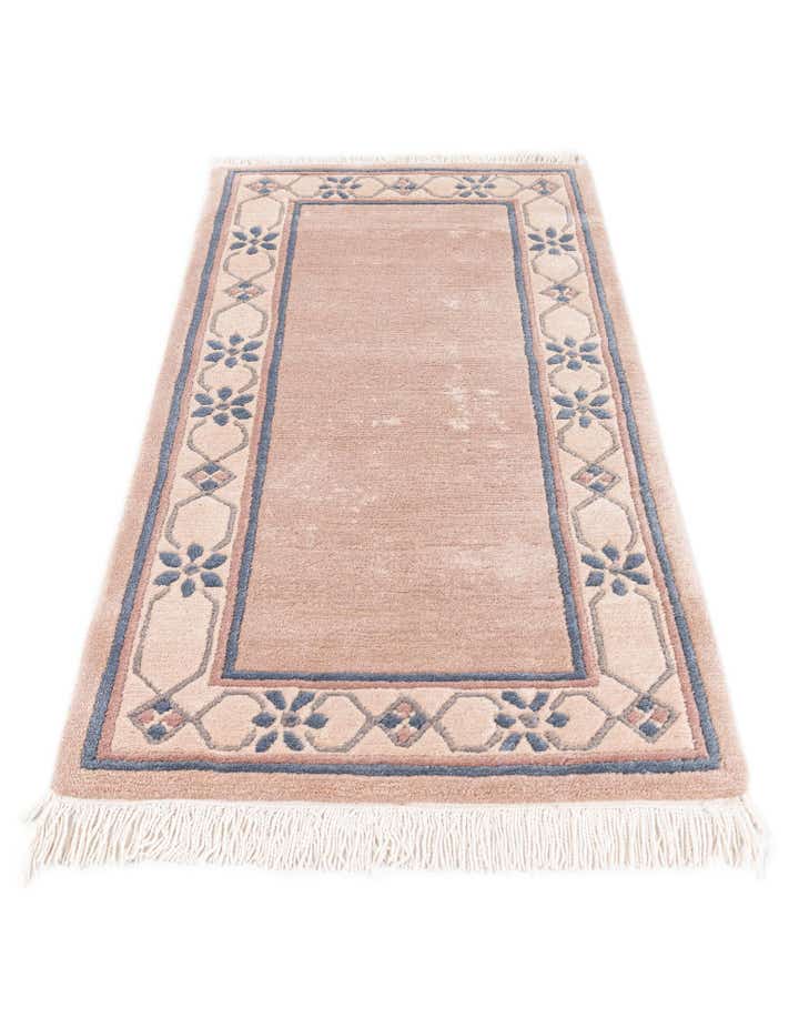 2' 5 x 4' 8 Hand Knotted Tibet Wool Runner Rug