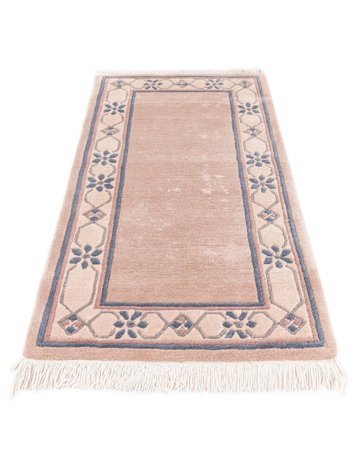 Detail image of 2' 5 x 4' 8 Hand Knotted Tibet Wool Runner Rug