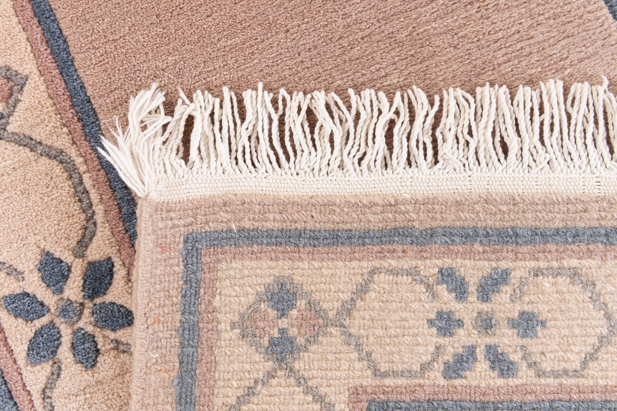 2' 5 x 4' 8 Hand Knotted Tibet Wool Runner Rug