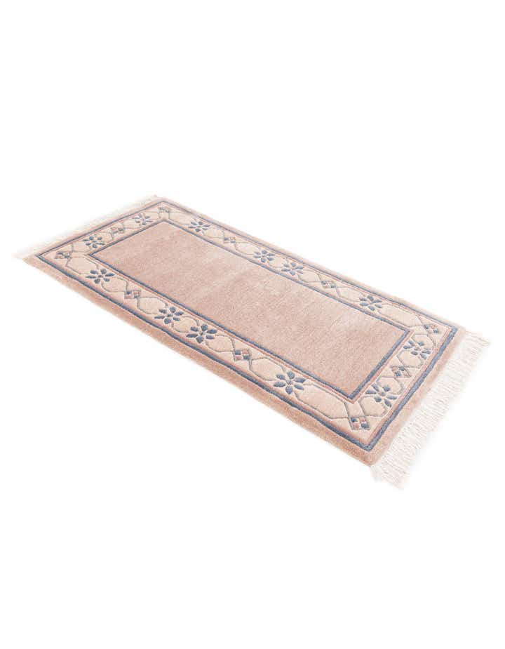 2' 5 x 4' 8 Hand Knotted Tibet Wool Runner Rug