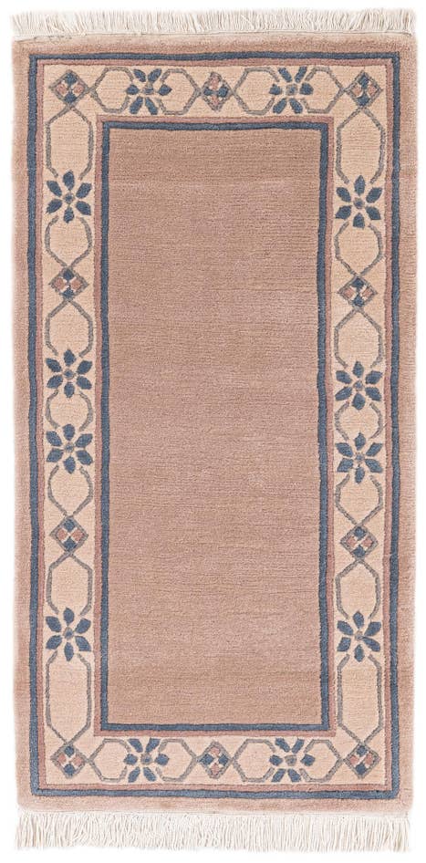 Detail image of 2' 5 x 4' 8 Hand Knotted Tibet Wool Runner Rug