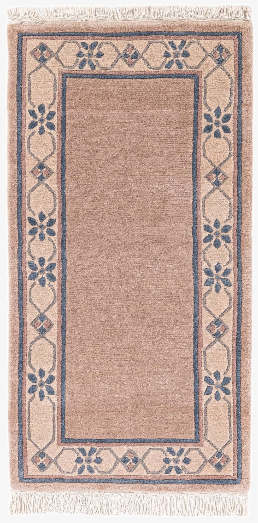 2' 5 x 4' 8  Hand Knotted Tibet Wool Runner Rug