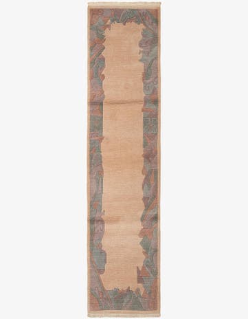 2' 7 x 10' 10 Hand Knotted Tibet Wool Runner Rug