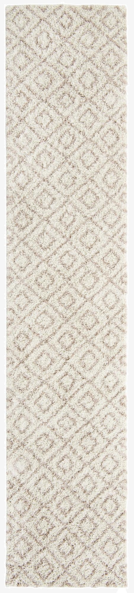 3' 3 x 16' 5 Trellis Shag Runner Rug