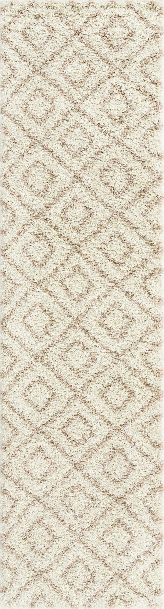 2' 7 x 10' Trellis Shag Runner Rug