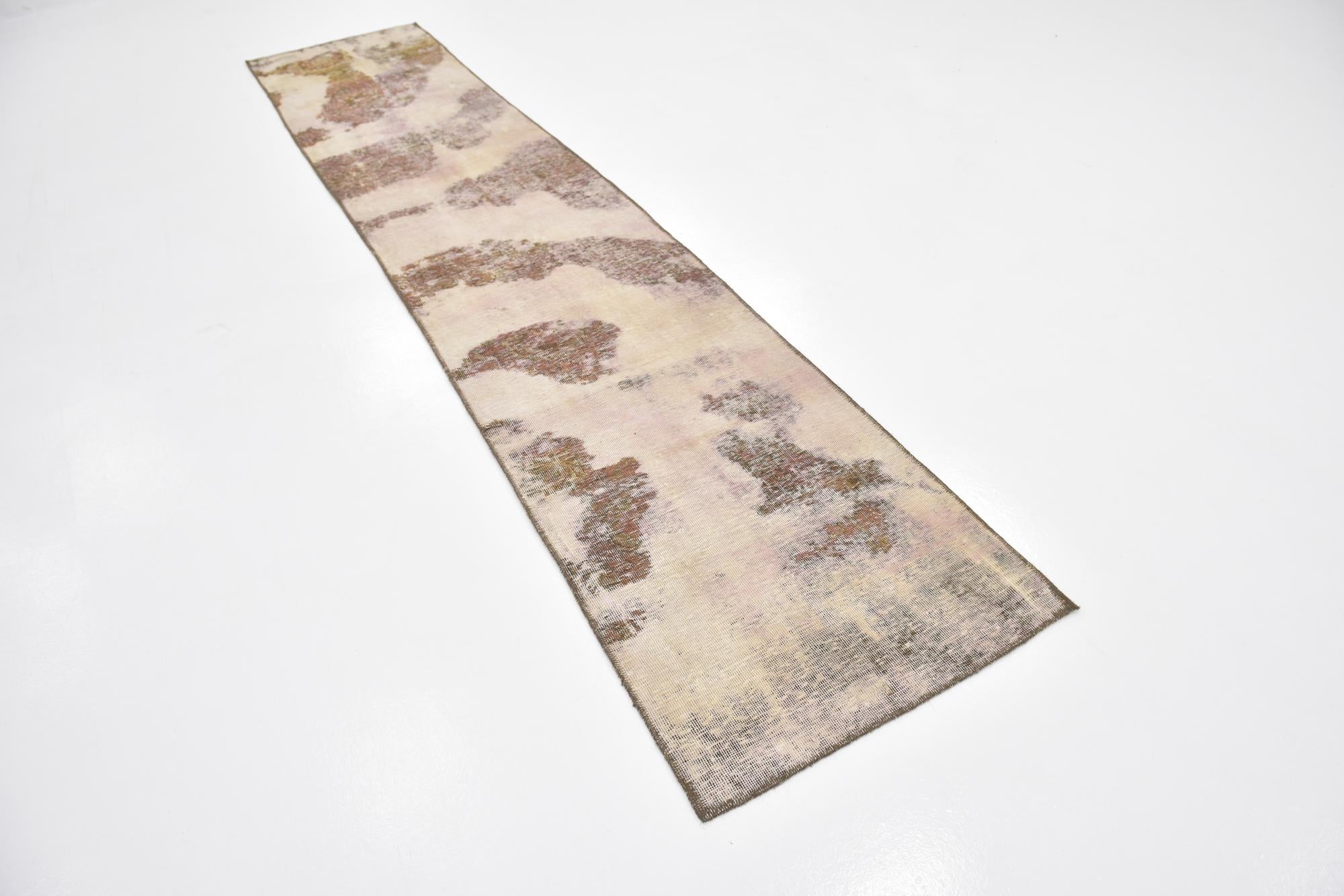 2' 4 x 12' Hand Knotted Ultra Vintage Persian Wool Runner Rug