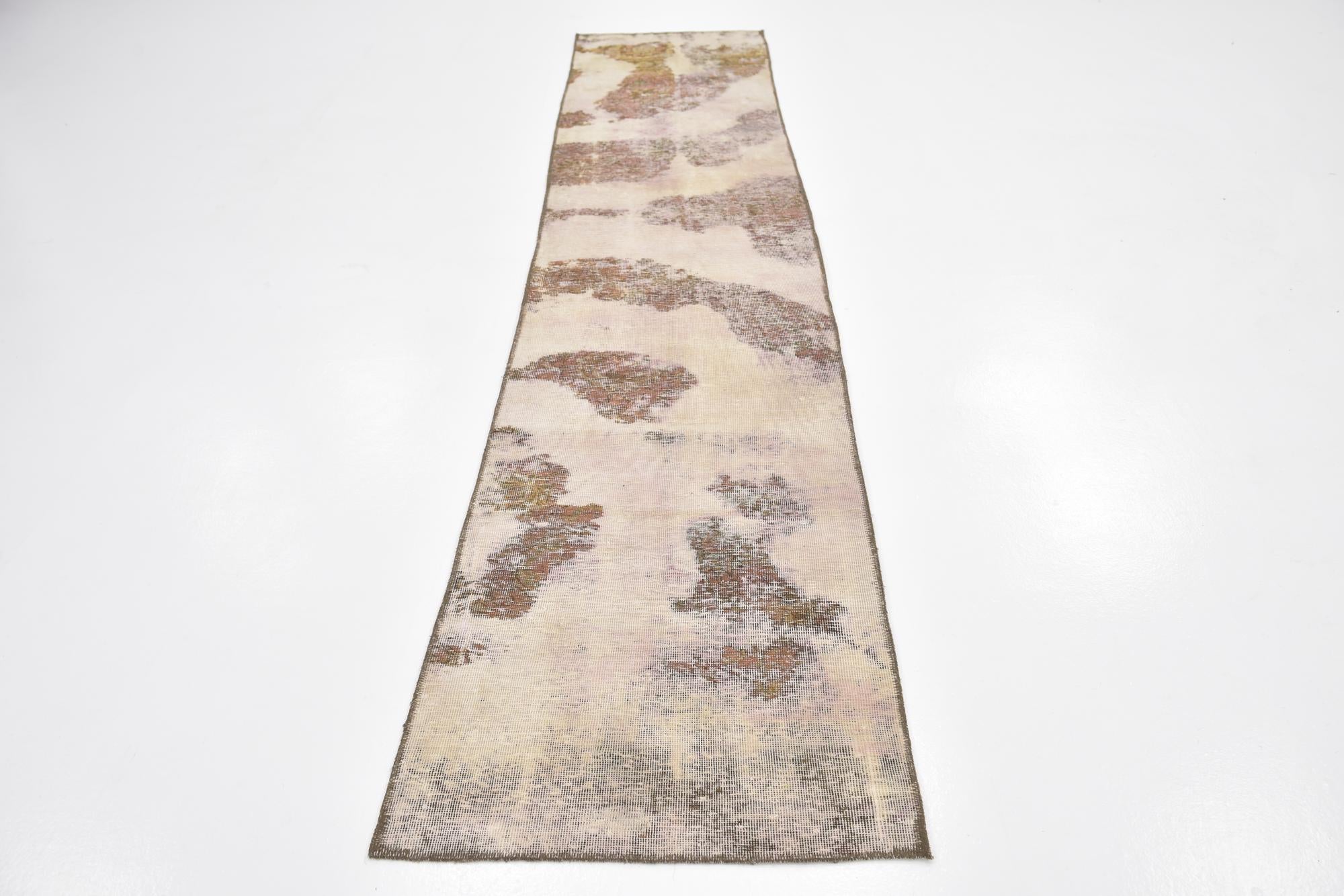 2' 4 x 12' Hand Knotted Ultra Vintage Persian Wool Runner Rug