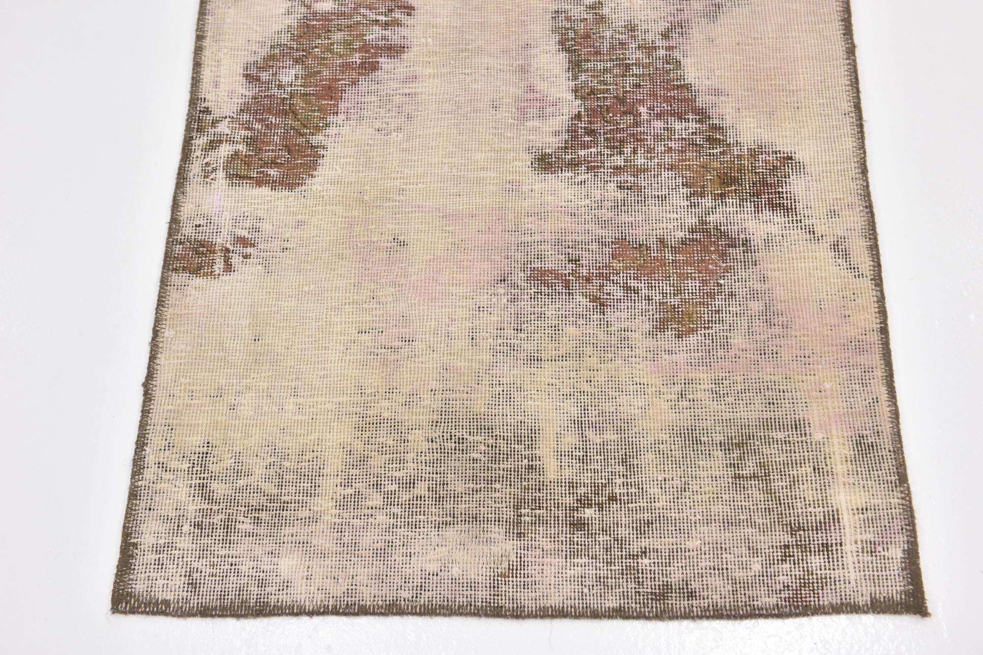 2' 4 x 12' Hand Knotted Ultra Vintage Persian Wool Runner Rug