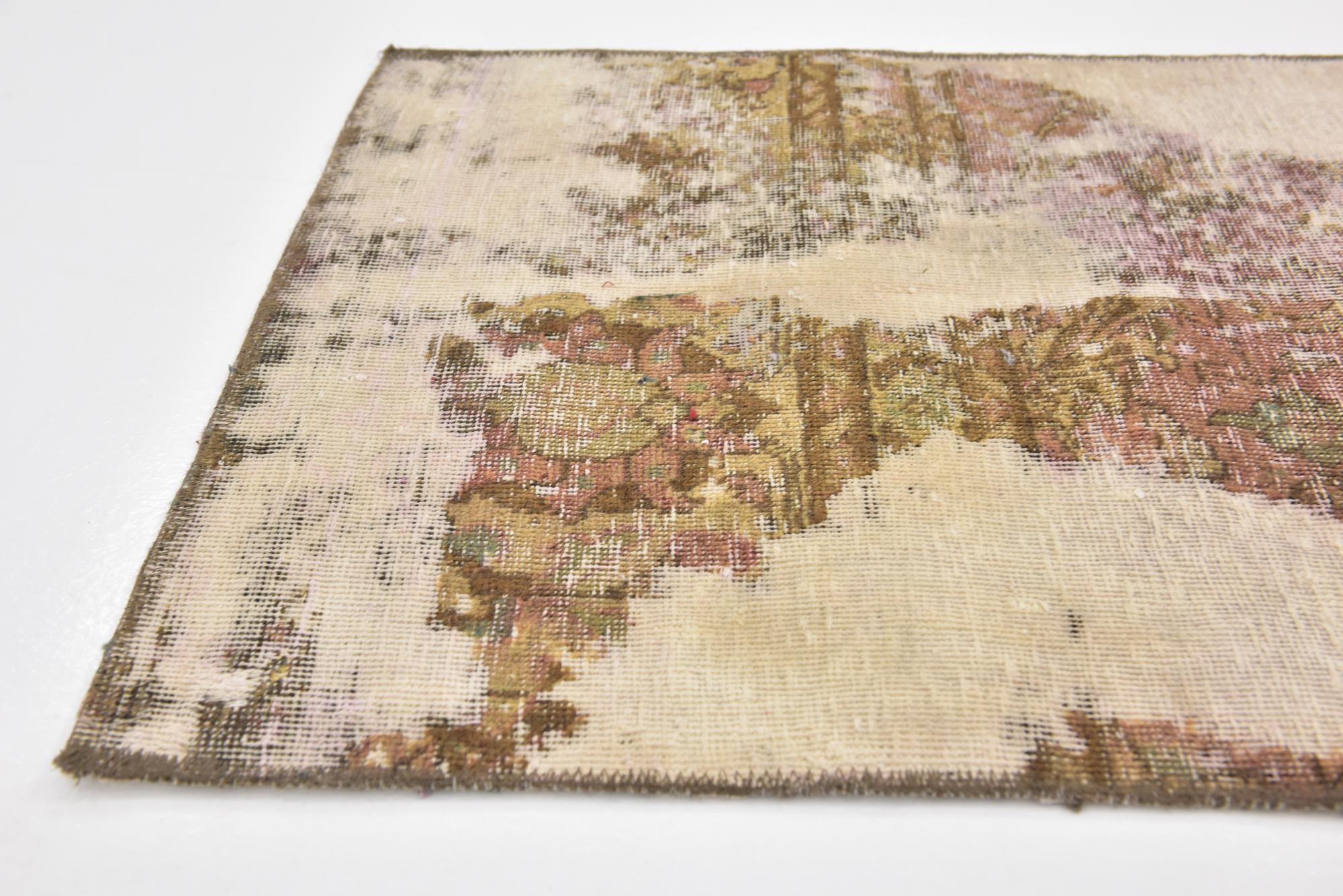 2' 4 x 12' Hand Knotted Ultra Vintage Persian Wool Runner Rug