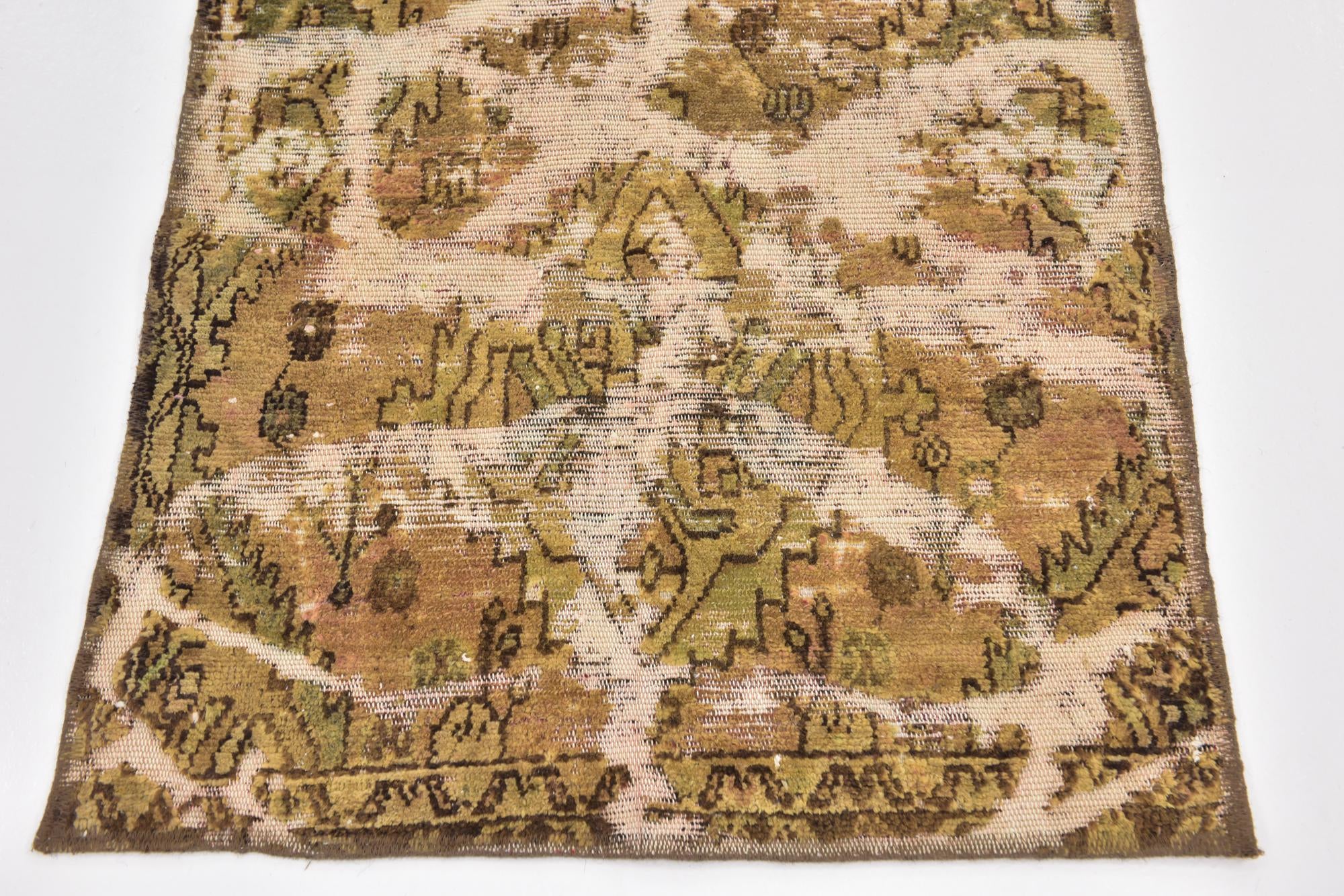 2' 8 x 8' 9 Hand Knotted Ultra Vintage Persian Wool Runner Rug