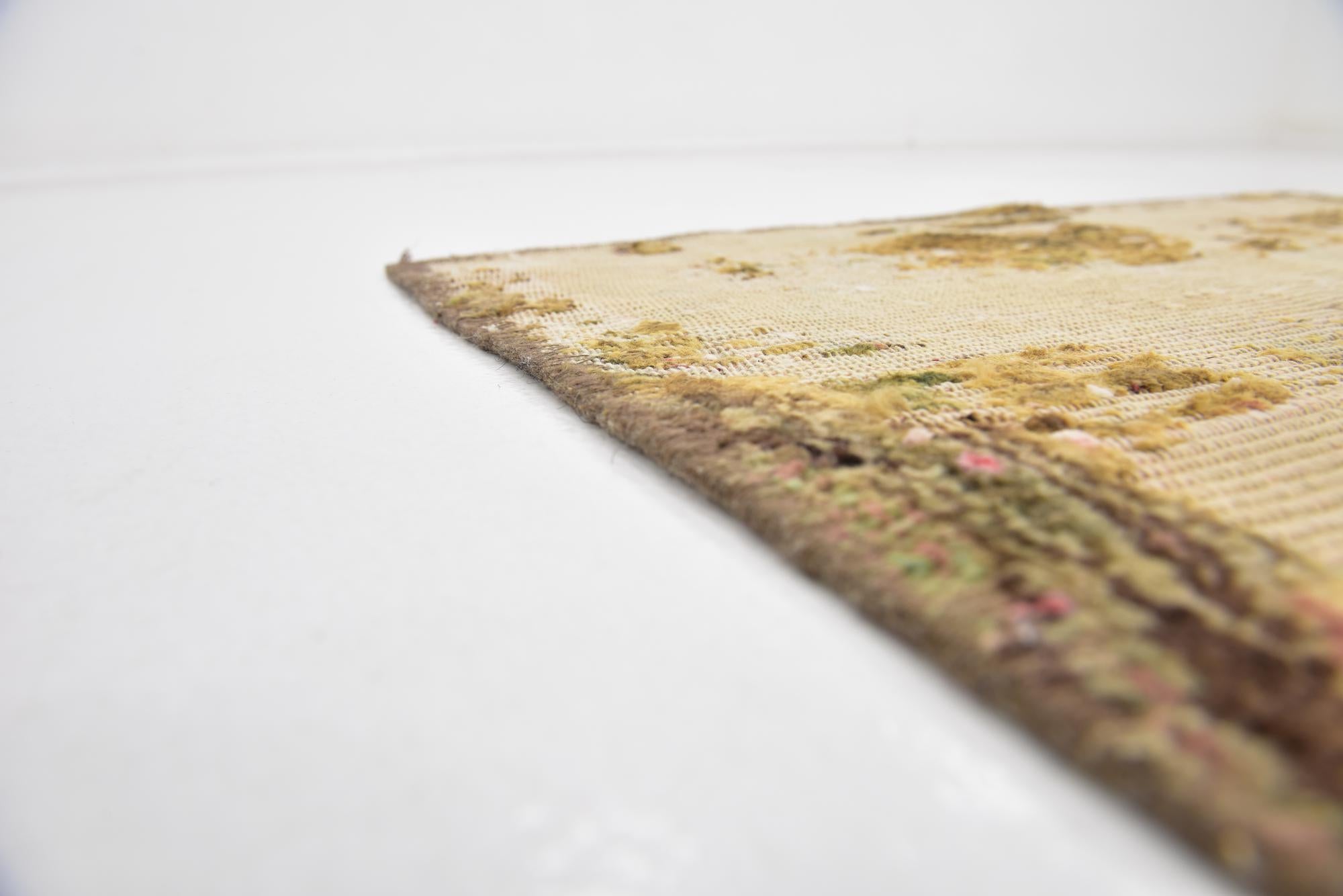 2' 8 x 8' 9 Hand Knotted Ultra Vintage Persian Wool Runner Rug