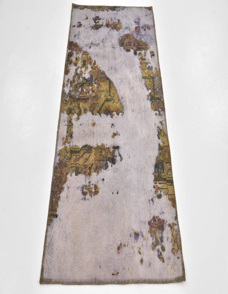 Detail image of 2' 6 x 4' 7  Hand Knotted Ultra Vintage Persian Wool Runner Rug