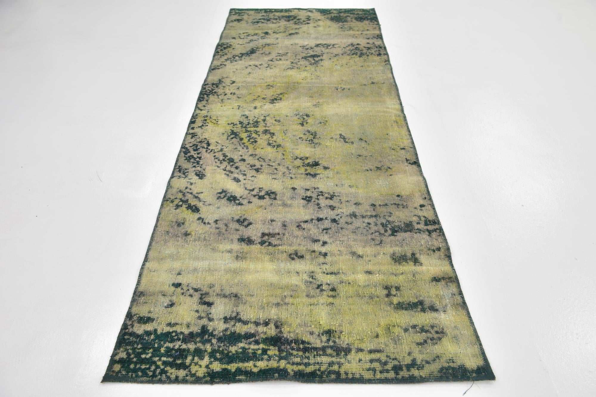 3' 3 x 9' 2 Hand Knotted Ultra Vintage Persian Wool Runner Rug
