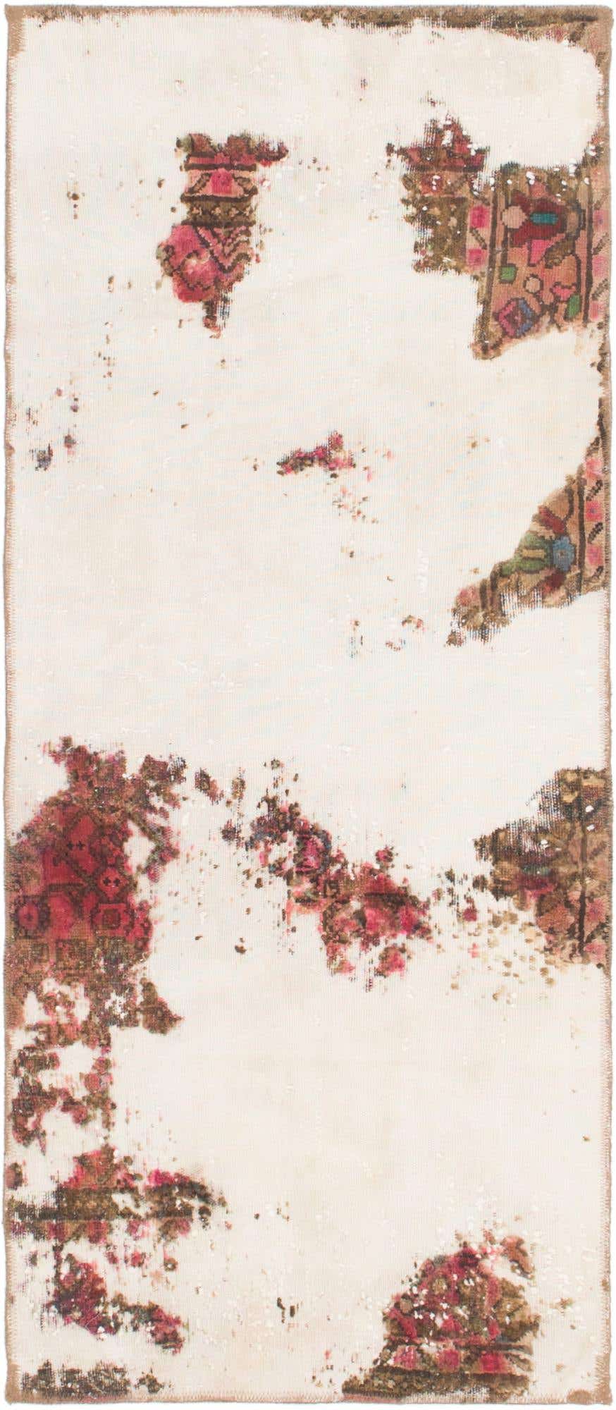 2' 8 x 6' 4 Hand Knotted Ultra Vintage Persian Wool Runner Rug