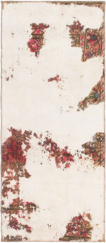 2' 8 x 6' 4 Hand Knotted Ultra Vintage Persian Wool Runner Rug