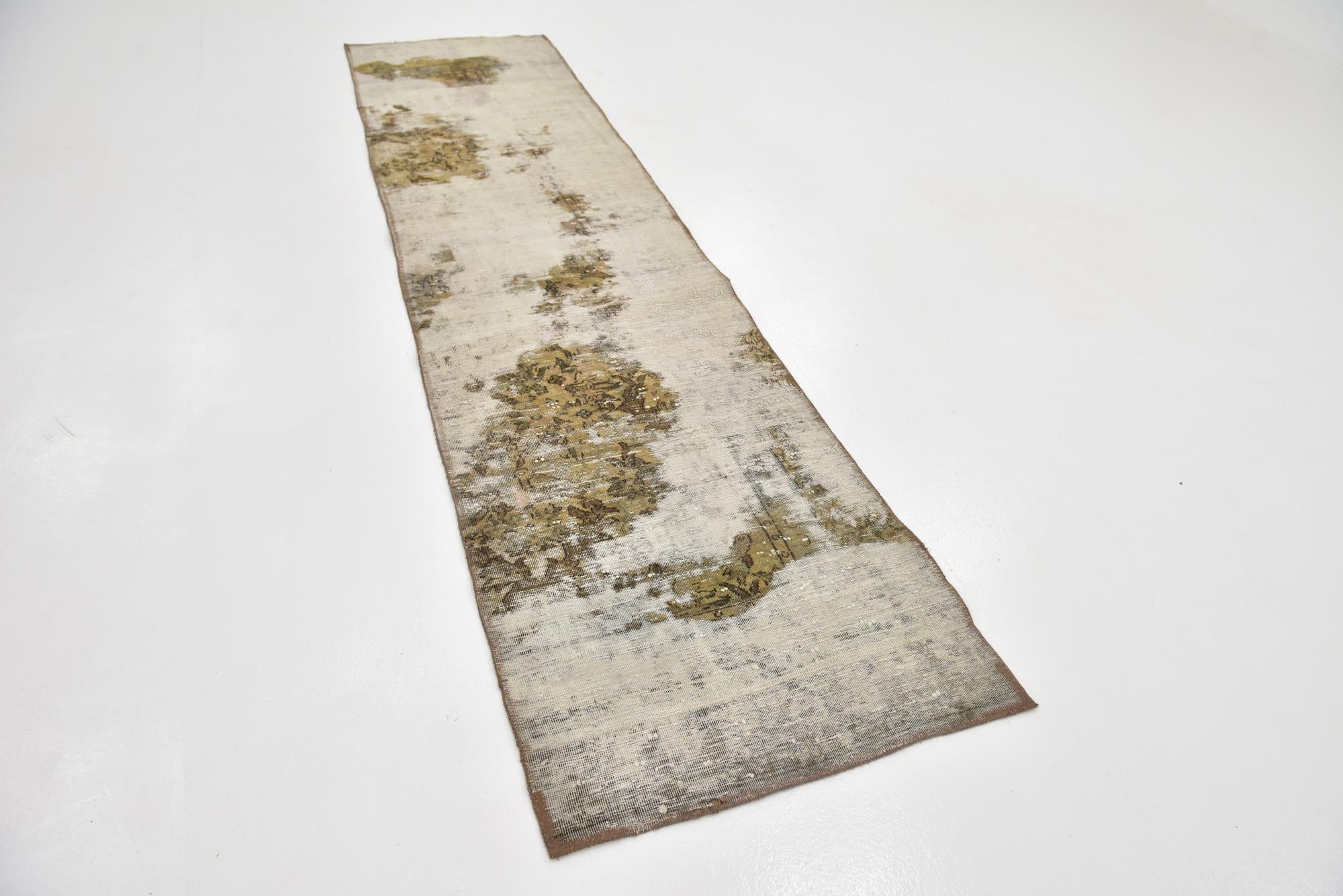 2' 6 x 10' 2 Hand Knotted Ultra Vintage Persian Wool Runner Rug