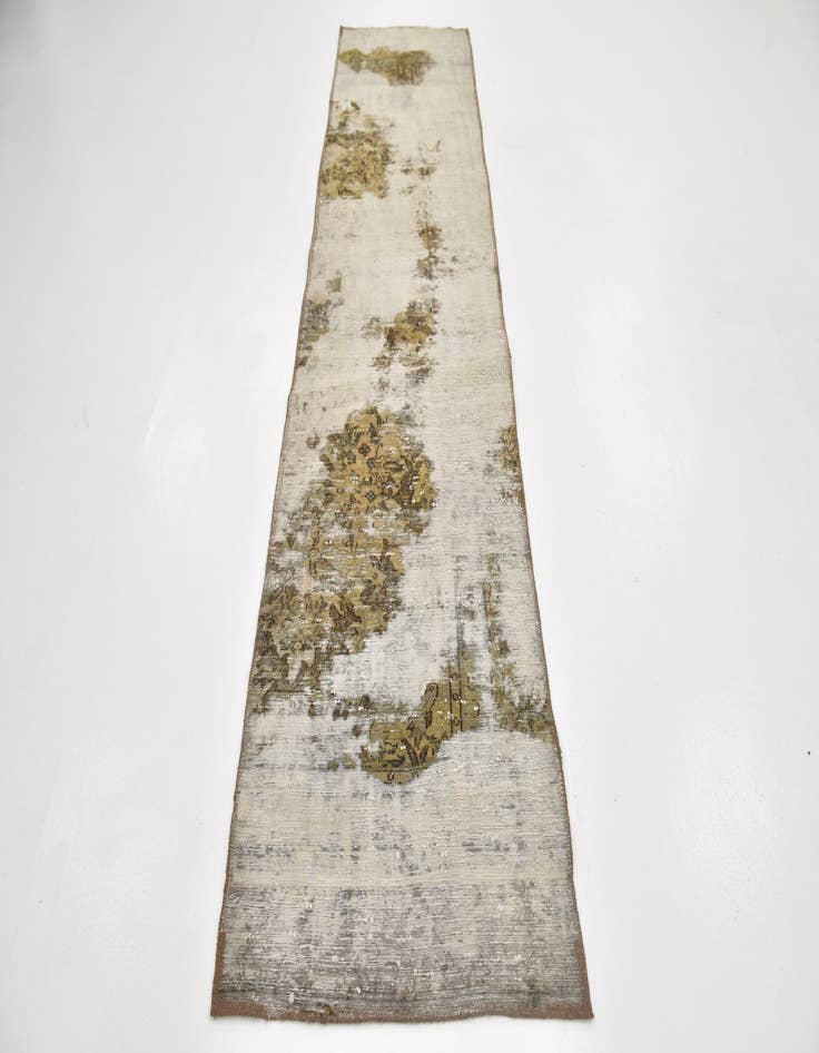 Detail image of 2' 6 x 10' 2  Hand Knotted Ultra Vintage Persian Wool Runner Rug