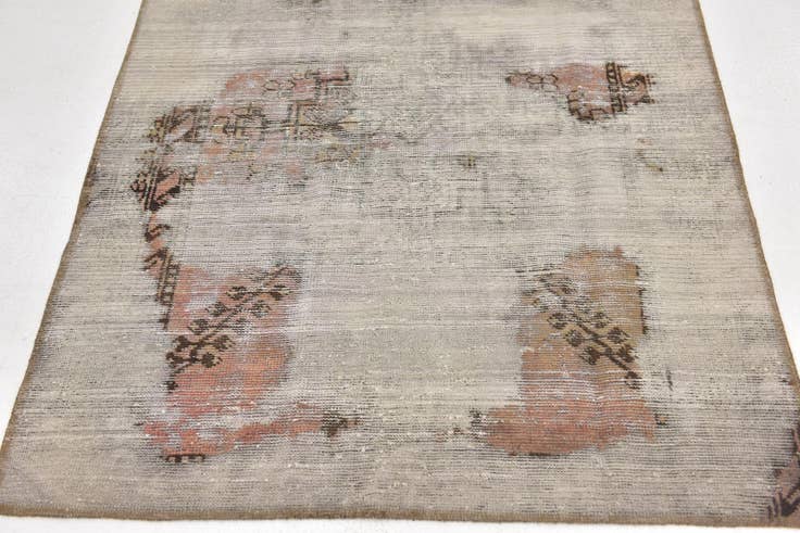 Detailansicht von 110cm x 195cm Handgeknüpft Ultra Vintage Persisch Wolle Läufer Teppich