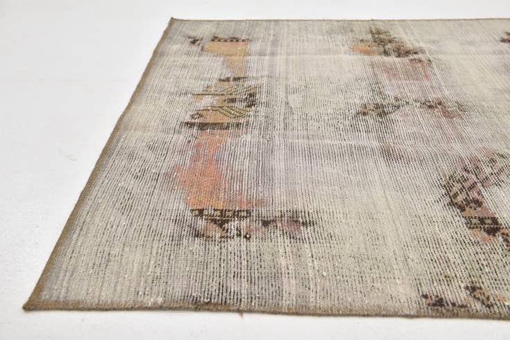 Detailansicht von 110cm x 195cm Handgeknüpft Ultra Vintage Persisch Wolle Läufer Teppich