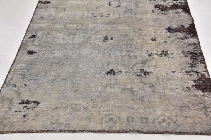 4' 5 x 9' Hand Knotted Ultra Vintage Persian Wool Runner Rug