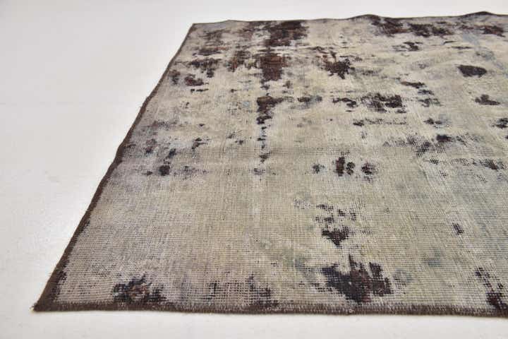 4' 5 x 9' Hand Knotted Ultra Vintage Persian Wool Runner Rug