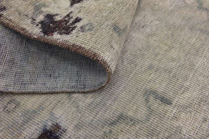 4' 5 x 9' Hand Knotted Ultra Vintage Persian Wool Runner Rug