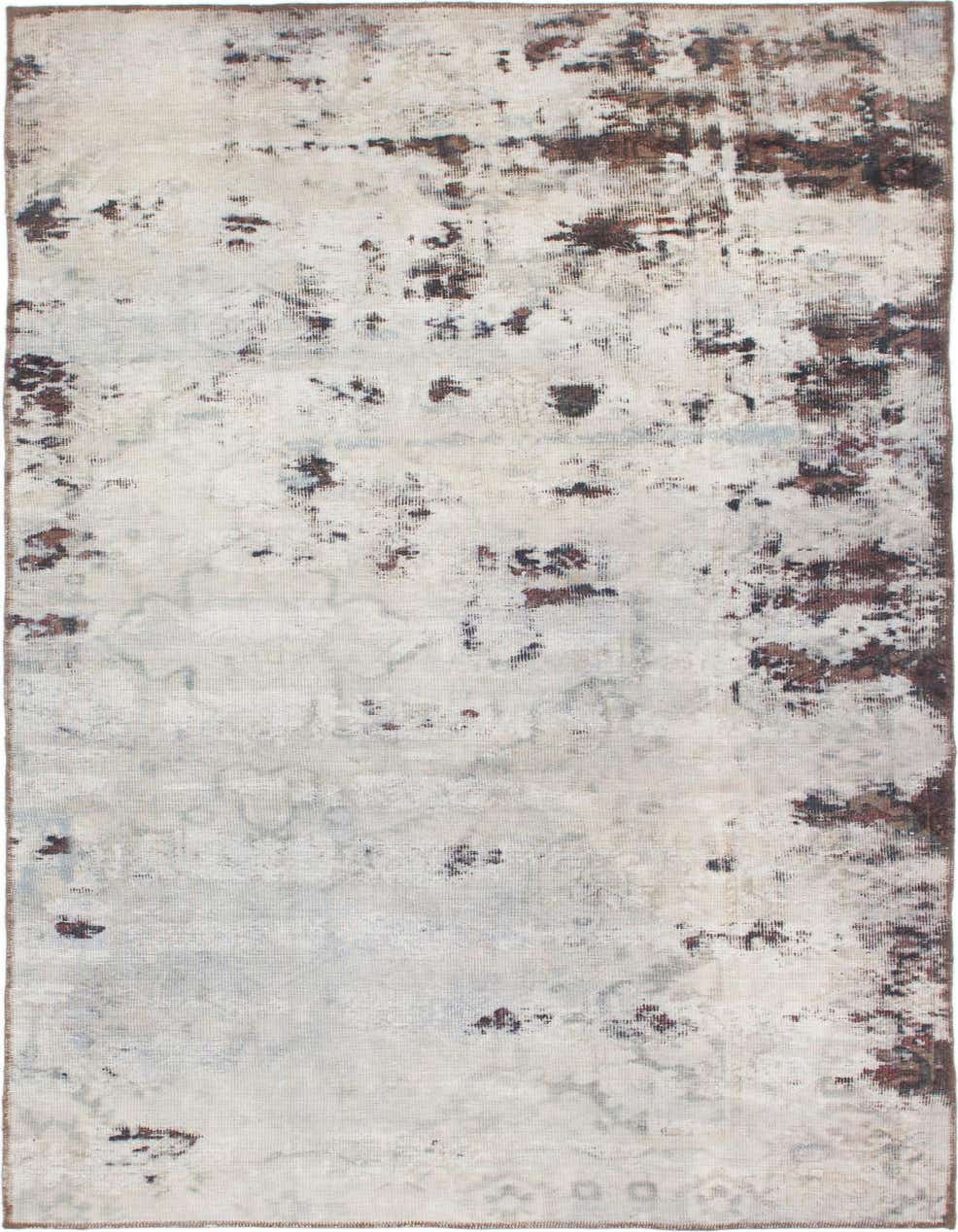 Primary image 4' 5 x 9'  Hand Knotted Ultra Vintage Persian Wool Runner Rug