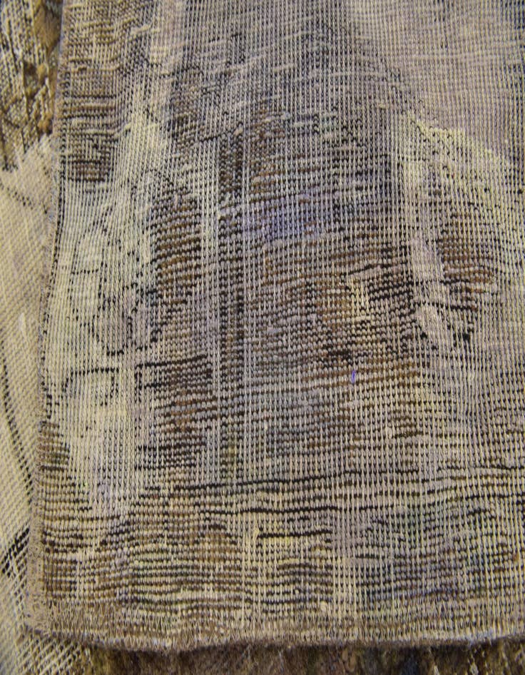 Detail image of 4' 8 x 9' 5  Hand Knotted Ultra Vintage Persian Wool Runner Rug