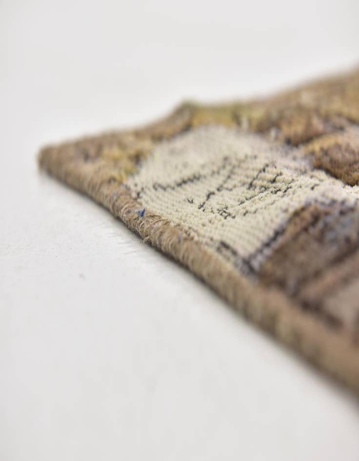 Detail image of 4' 8 x 9' 5  Hand Knotted Ultra Vintage Persian Wool Runner Rug