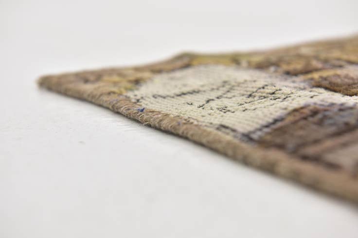 Detail image of 4' 8 x 9' 5 Hand Knotted Ultra Vintage Persian Wool Runner Rug
